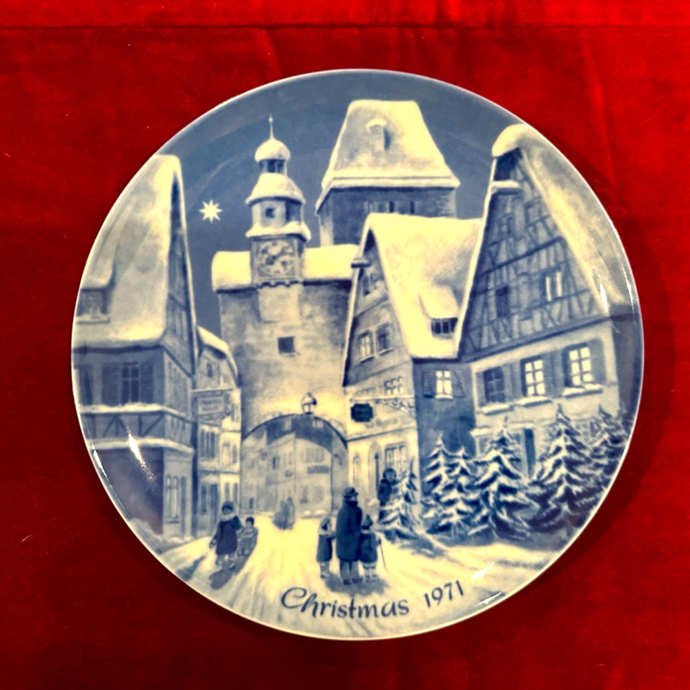 Christmas in Rothenburg No Box German Christmas Plate